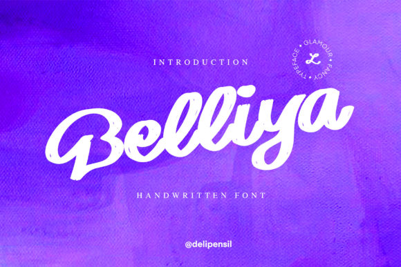 Belliya: A Handwritten Typeface for Authentic Brand Identity