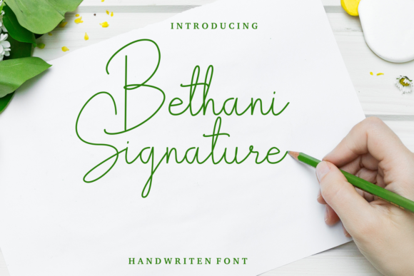 Bethani Signature: Elevating Editorial Design with Handwritten Elegance