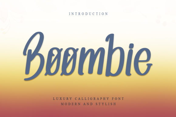 Boombie: A Handwritten Font with Editorial Elegance