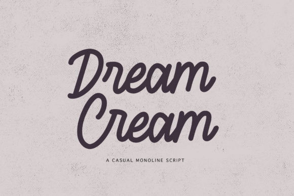 Dream Cream: A Handwritten Typeface for Editorial Elegance