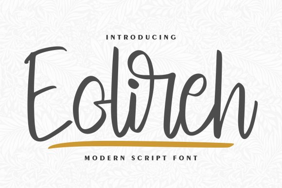 Eolireh Font: A Modern Handwritten Typeface for Web Design