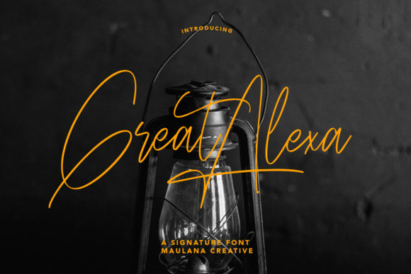 Great Alexa: A Stylish Script Font for Editorial Design