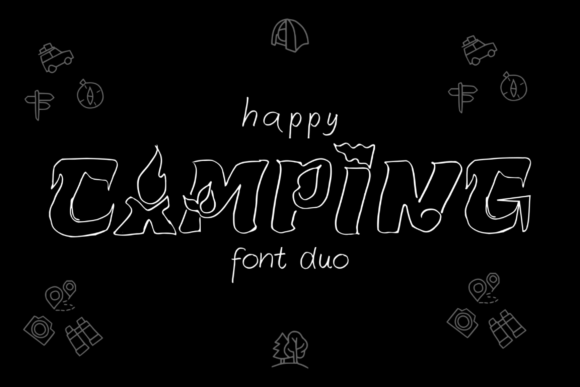 Happy Camping: A Creative Font for Engaging Campaign Graphics