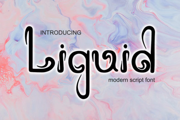 Liquid: A Delightful Script Font for Editorial Design