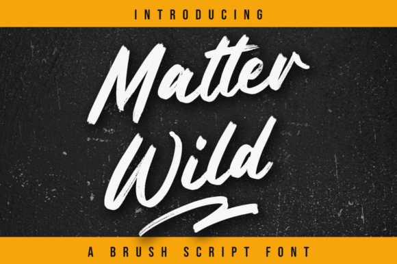 Matter Wild: A Handwritten Typeface for Organic Brand Identities