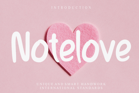 Notelove: A Handwritten Font for Memorable Branding and Engaging Designs