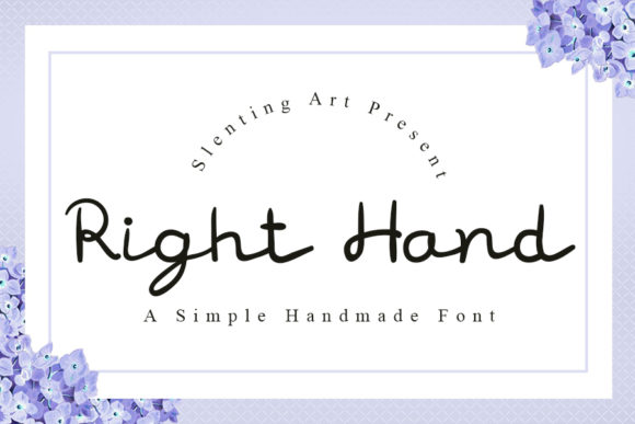 Right Hand: A Relaxed Script Font for Authentic Brand Identity