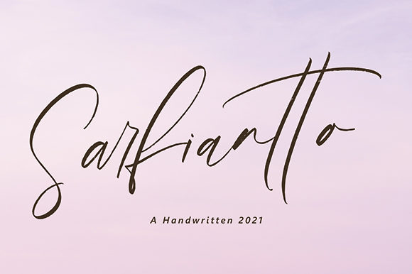 Sarfiantto: The Luxury Handwritten Font for Crafters and Sellers