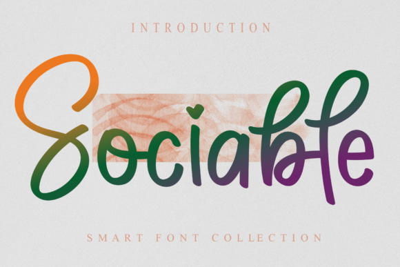 Sociable Font: A Handwritten Typeface for Business Branding