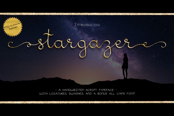 Stargazer Font: A Luxurious Handwritten Typeface for Web Design